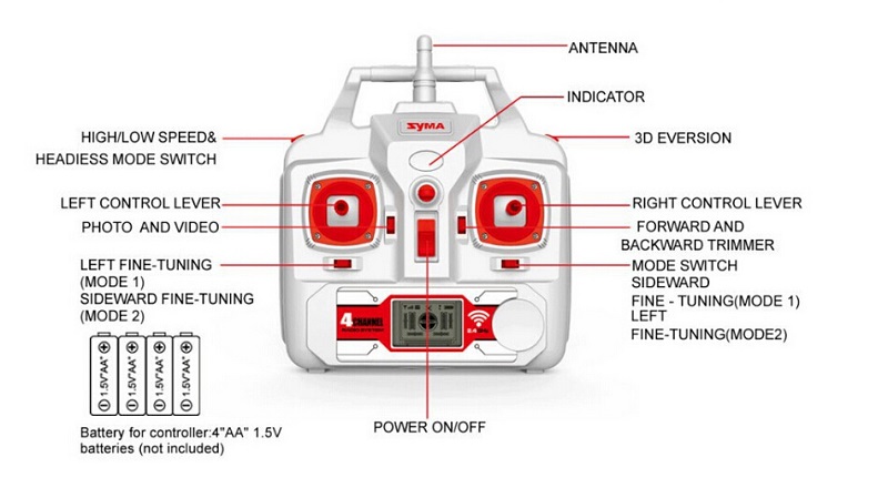 Syma X8G 8MP HD カメラ搭載 ヘッドレスモード RC クアッドコブター RTF 2.4GHz 6軸 ジャイロ付