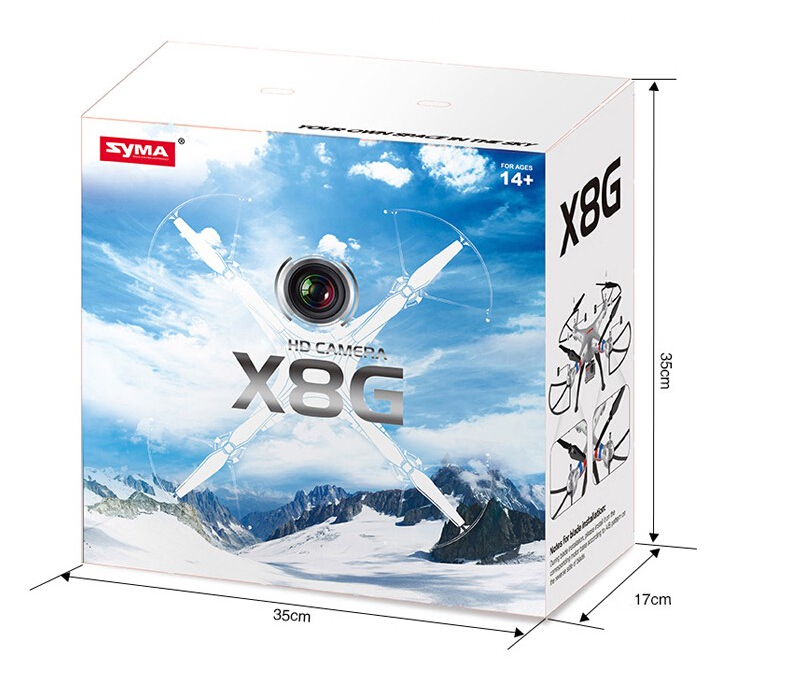 Syma X8G 8MP HD カメラ搭載 ヘッドレスモード RC クアッドコブター RTF 2.4GHz 6軸 ジャイロ付