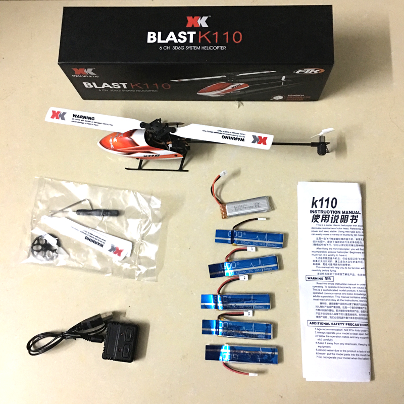 XK BLAST K110S 6CH 3D6G 【未飛行・電源投入のみ美品】