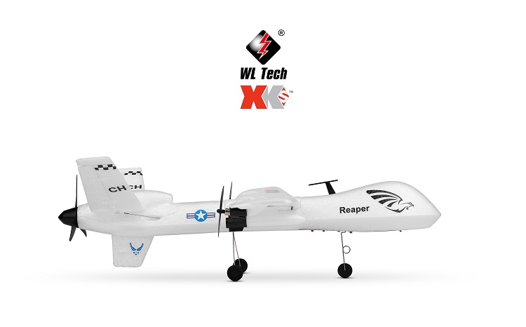 XK A110 プレデターMQ-9 EPP内蔵ジャイロ3CH DIYグライダー RC飛行機 RTF 2.4G