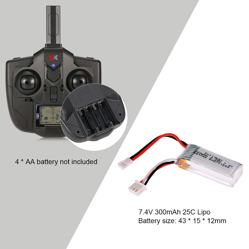 XK A430 + X4送信機 3D6G 5CH ブラシレスモーター RC 飛行機 RTF