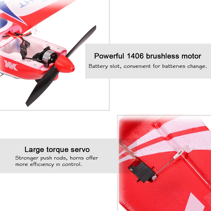 XK A430 + X4送信機 3D6G ブラシレス ラジコン飛行機 RTF Futaba S-FHSS対応