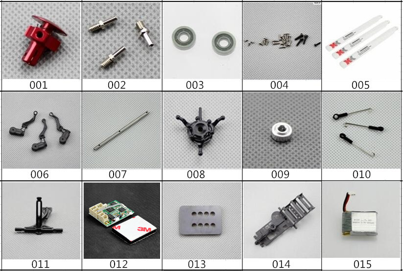 XK K123 RCヘリコプター専用スペアパーツ　補修部品 モーター/メインブレード/バッテリー/受信機など