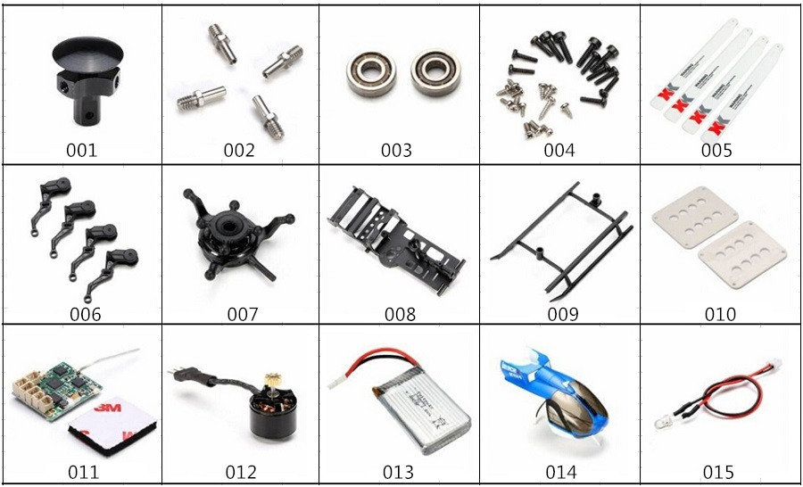 XK K124 RCヘリコプター専用スペアパーツ　補修部品 キャノピー/メインブレード/バッテリー/受信機/モーターなど