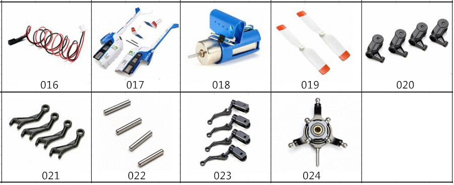 XK K124 RCヘリコプター専用スペアパーツ　補修部品 キャノピー/メインブレード/バッテリー/受信機/モーターなど