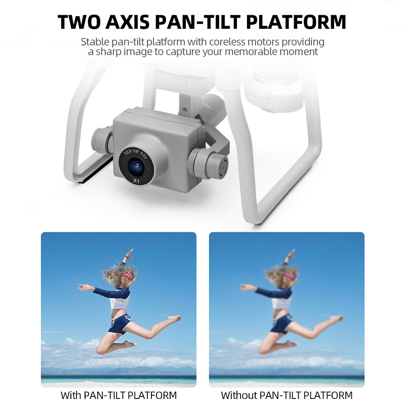 XK X1 5G WIFI FPV GPSドローン 1080P HDカメラ/ 2軸コアレスジンバル付き 高度保持モード RTF