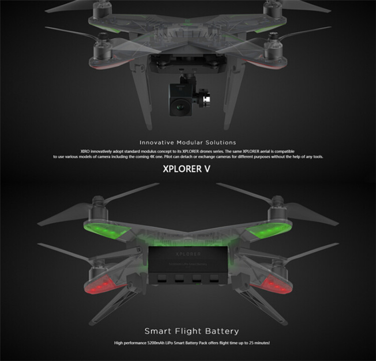 Zero XIRO XPLORER V Vision FPV RCクアッドコブター 14MP カメラ付 RTF 5.8GHz