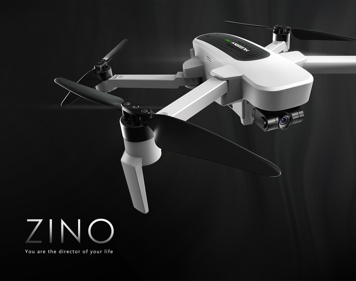 Hubsan H117S Zino GPS 5.8G 折り畳み式 FPVドローン（4K UHDカメラ＆3軸ジンバル付）RTF 高速レーシングクワッドコプター