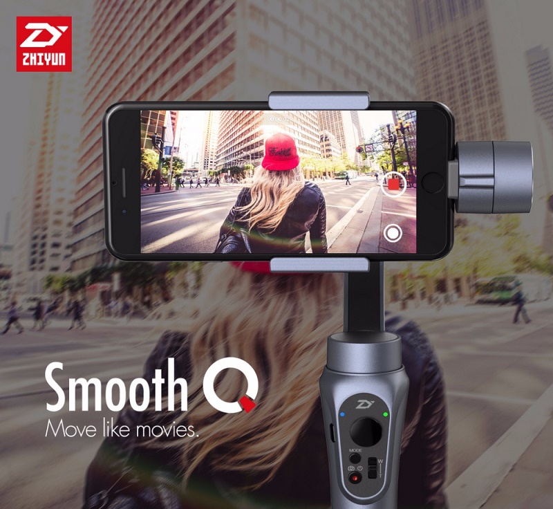 Zhiyun SMOOTH Q 3軸 ハンドヘルド ジンバル 360度スタビライザー  スマートフォ/ GoPro 3/4/5/6対応可能